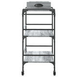 Kitchen Trolley Grey Sonoma 81.5x41x92.5 cm Engineered Wood 842344
