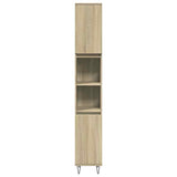 3 Piece Bathroom Furniture Set Sonoma Oak Engineered Wood 3307674