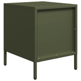 Bedside Cabinet Olive Green 35x39x43.5 cm Steel 851252