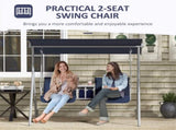 2 seats Outdoor Patio Swing Chair 74512308