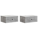 Bedside Cabinet 2 pcs Concrete Grey 49 x 34.5 x 20 cm 897942