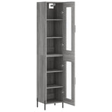 Highboard Grey Sonoma 34,5x34x180 cm Engineered Wood 3199439