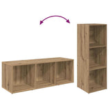 TV Cabinet Set Wall-mounted 4 pcs Artisan Oak 37 x 35 x 107 cm 3393524