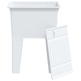 Laundry Tub White 59x41x75 cm Resin 4002799