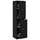 Apothecary Cabinet Black oak 40 x 41 x 174.5 cm Engineered wood 3365626