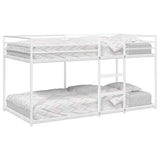 Bunk Bed without Mattress White 100x190 cm Steel 4019885