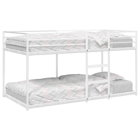 Bunk Bed without Mattress White 90x190 cm Steel 4019883