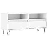 TV Cabinet White 100x34.5x44.5 cm Engineered Wood 831236