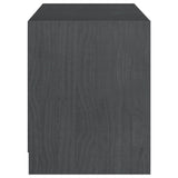 TV Cabinet Grey 104x33x41 cm Solid Pinewood 809962