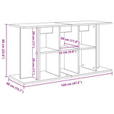 Aquarium Stand Black Oak 120x40x60 cm Engineered Wood 862151
