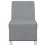 Modular Sofa Unit Armless 3 pcs Light Grey 55 x 74 x 82 cm 3399792