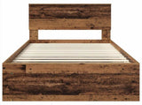 Bed Frame with Headboard Old Wood 90 x 200 cm Engineered wood 3407938