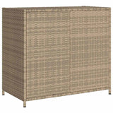 Garden Storage Cabinet Beige 83x45x76 cm Poly Rattan 365546