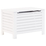 Storage Box with Lid RANA White 100x49x54 cm Solid Wood Pine 4002324