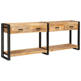 Console Tables 2 pcs Brown 200 x 33 x 75 cm Solid Mango Wood 3324226