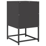 ZNTS Bedside Cabinet Black 36x39x60.5 cm Cold-rolled Steel 853326