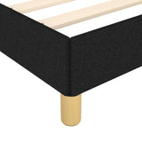 Bed Frame without Mattress Black 135x190 cm Double Double Fabric 349868