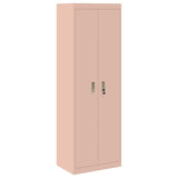 Storage Cabinet 2 pcs Pink 60 x 40 x 220 cm Steel Lockable 3438706