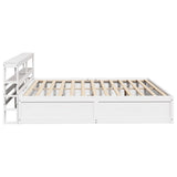 Bed Frame with Headboard White 180x200 cm Super King Solid Wood Pine 3306334