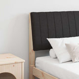 Upholstered Headboard Black 150 cm Solid Pine Wood 879391