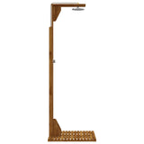Outdoor Shower 219 cm Solid Acacia Wood and Stainless Steel 903116