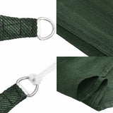 Sunshade Sail 160 g/m Dark Green 4x4 m HDPE 311441