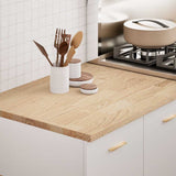 Kitchen Worktop 80x63.5x2.7 cm Solid Wood Oak Rectangular 4008997