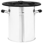 Camping Wood Stove Silver 51.5x35x30.5 cm Stainless Steel 319442