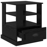 Bedside Cabinet Black Oak 50 x 50 x 60 cm Engineered Wood 881410