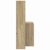 Desk with Shelf Sonoma Oak 138.5 x 55 x 143 cm Engineered Wood 3337251