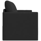 2-Seater Folding Sofa Bed Black 124 x 71 x 78 cm Fabric 42030514
