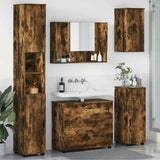 Bathroom Furniture Set 5 pcs Smoked Oak 3393078