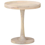 ZNTS Side Table Ø50x55 cm Solid Mango Wood 320599