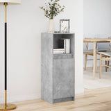 Sideboard with LED Concrete Grey 38x34x100 cm Engineered Wood 852169