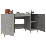 812766 Desk Concrete Grey 140x50x75 cm Engineered Wood