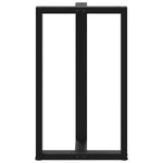 ZNTS Bar Table Legs T-Shaped 2 pcs Black 60x35x cm Steel 4013092