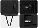 Highboard with Drawer 2 pcs Black Oak Engineered Wood 3416107
