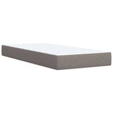 Box Spring Bed with Mattress Taupe 90x200 cm Fabric 3285789