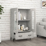 Highboard Concrete Grey 70x31x115 cm Engineered Wood 812559