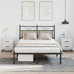 Bed Frame without Mattress Sonoma Oak 120x190 cm Small Double Engineered Wood 4106789