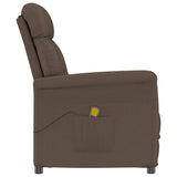 Massage Chair Brown 70.5 x 96.5 x 95 cm Faux leather 348406