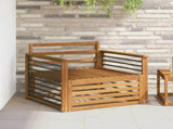 2 Piece Outdoor Sofa Natural 3436404