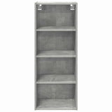 Hanging Cabinet with Storage Concrete Grey 40 x 29.5 x 100 cm 884469