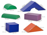 11-Piece Kids Soft Play Set, Foam Block, Toys for Climbing, Crawling, Multicoloured T3398P348555