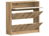 Shoe Cabinet UTRECHT 78 x 24 x 100 cm Engineered Wood 897764