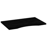 Desk Top Dark Brown 80x60x2.5 cm Solid Wood Oak Rectangular 4009032