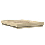 Bed Frame without Mattress Sonoma Oak 140x200 cm 3281191