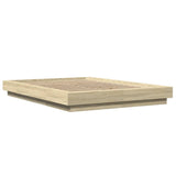 Bed Frame without Mattress Sonoma Oak 140x200 cm 3281191