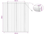 Roller Blind Brown 140 x 220 cm Reed 42034662