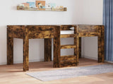 Bunk Bed for Kids Smoked Oak 75 x 190 cm Engineered wood 3410471
